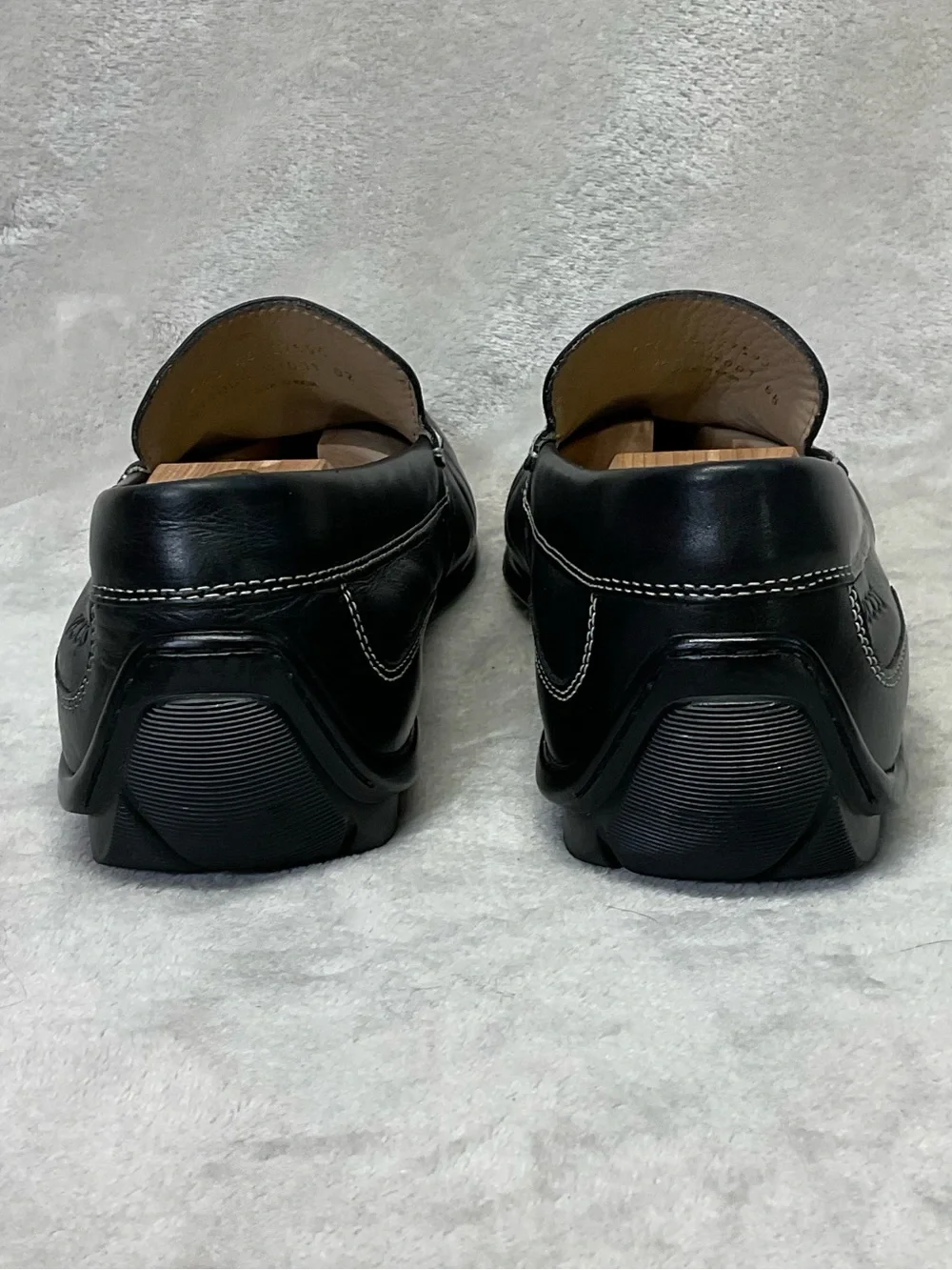 Ecco Classic Moc Leather Slip On Driving Shoes Sz 45 Mens 11 - 11.5